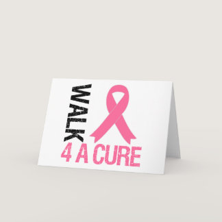 Breast Cancer Walk For A Cure Card