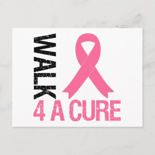 Breast Cancer Walk For A Cure Postcard