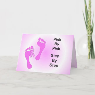 Breast Cancer "Walking Together" Greeting Card. Card