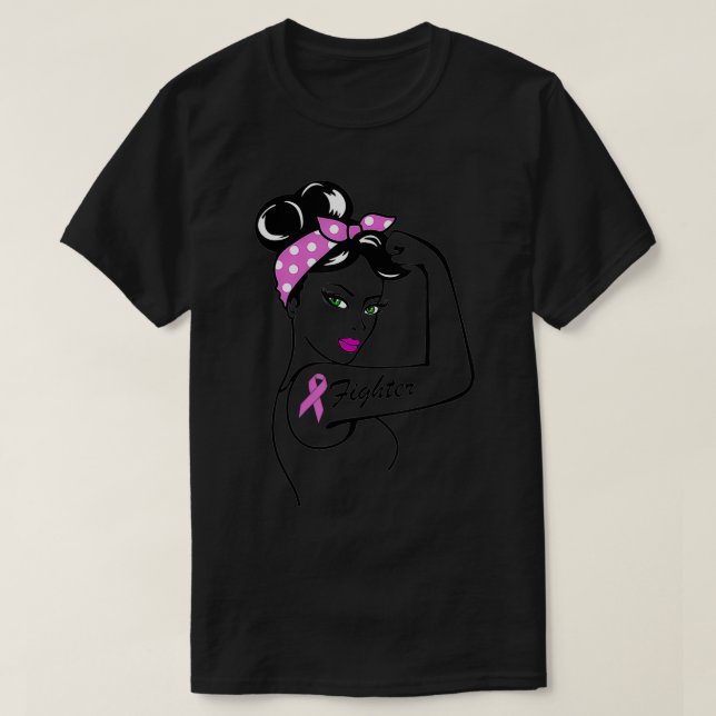 Breast Cancer Warrior Awareness Tee Support Believ (Design Front)