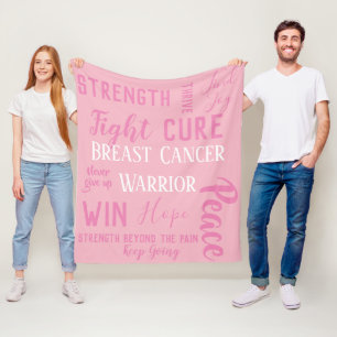 Breast Cancer Warrior blanket