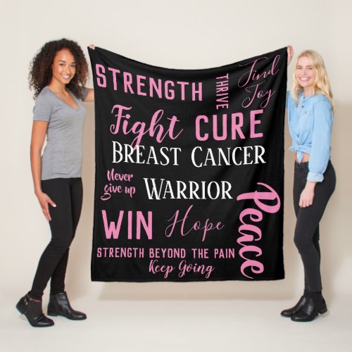 Breast Cancer Warrior blanket