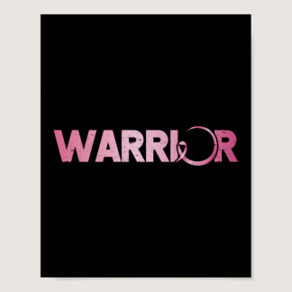 Breast Cancer Warrior Breast Cancer Awareness Poster