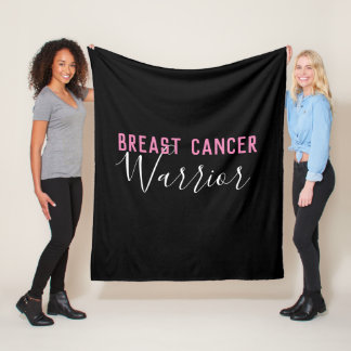 Breast Cancer Warrior Fleece Blanket