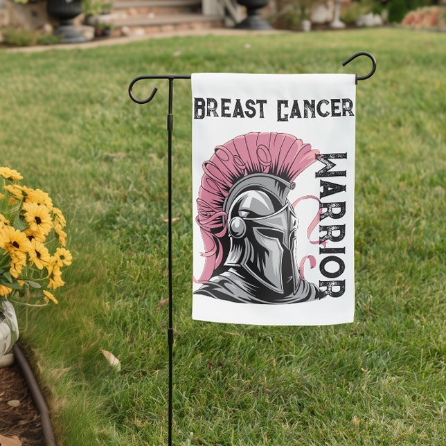 Breast Cancer Warrior Garden Flag (Creator Uploaded)