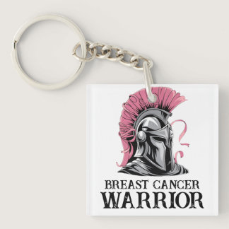 Breast Cancer Warrior Keychain