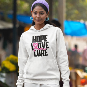 Breast Cancer Warrior Pink Ribbon Survivor Fighter Hoodie