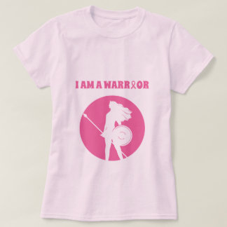 Breast Cancer Warrior Pink Ribbon Woman T-Shirt