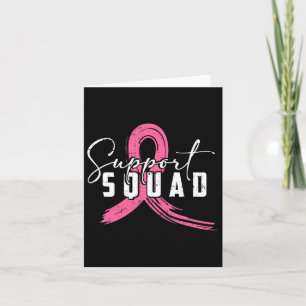 Breast Cancer Warrior Support Squad Breast Cancer Card