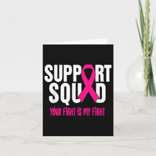 Breast Cancer Warrior Support Squad Breast Cancer Card