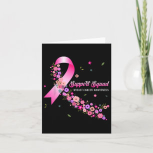 Breast Cancer Warrior Support Squad Breast Cancer Card
