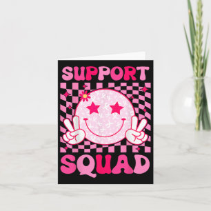 Breast Cancer Warrior Support Squad Breast Cancer  Card