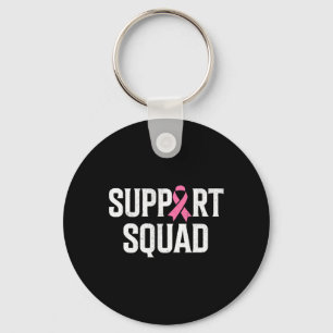 Breast Cancer Warrior Support Squad Breast Cancer Keychain