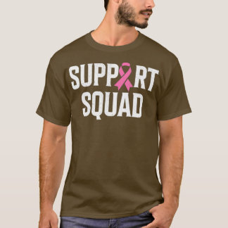 Breast Cancer Warrior Support Squad Breast T-Shirt