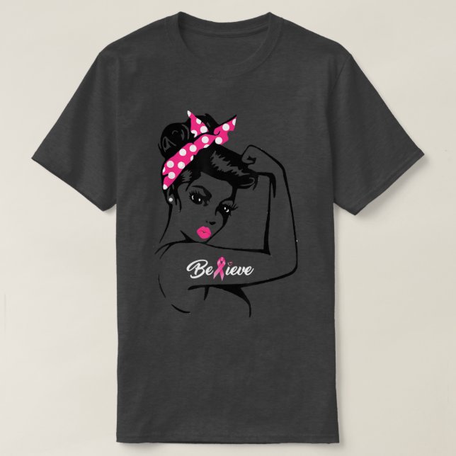 Breast Cancer Warrior T Awareness Tee Support Beli (Design Front)
