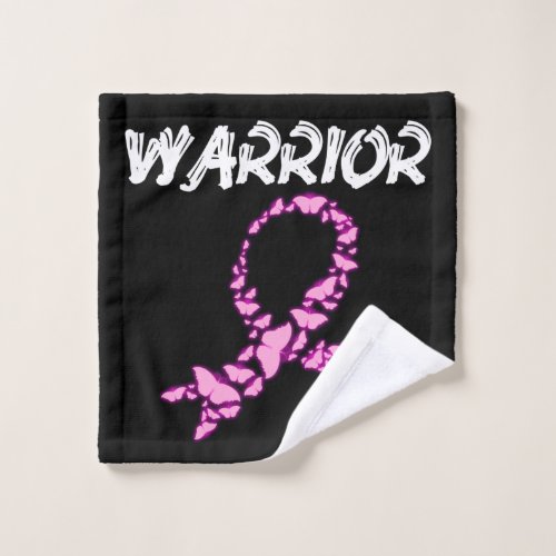 breast cancer warrior wash cloth