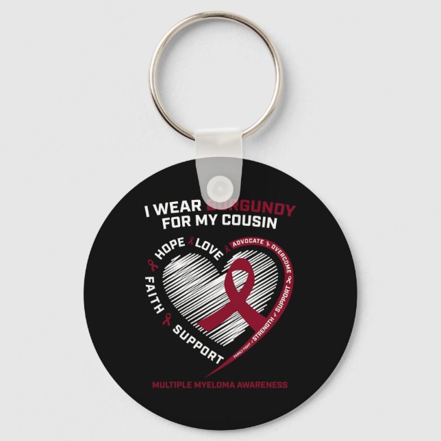 Breast Cancer Warrior Who Is Covered By The Blood  Keychain (Front)