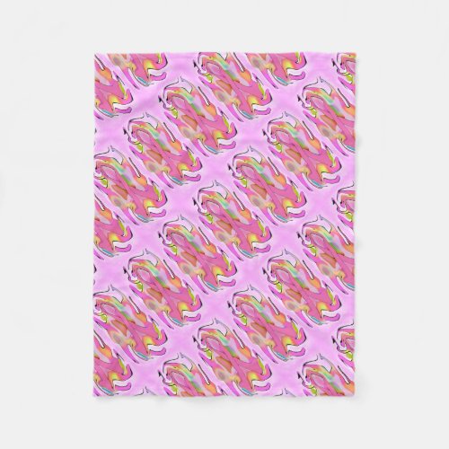 Breast Cancer Watercolor Pink Ribbon Blanket