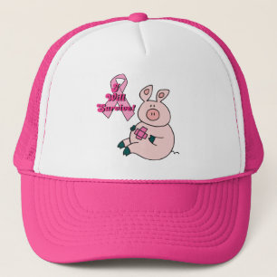 breast cancer will survive pig trucker hat