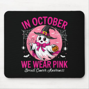 Breast Cancer Women Halloween In October We Wear P Mouse Pad