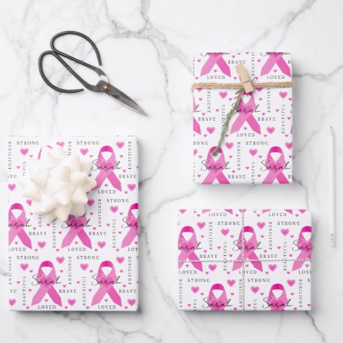 Breast Cancer Wrapping Paper Sheets