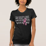 Breast Cancer Yes They're Fake (Grunge) T-Shirt