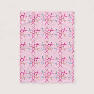 Breast Cancers Awareness Ribbons Soft Blankets