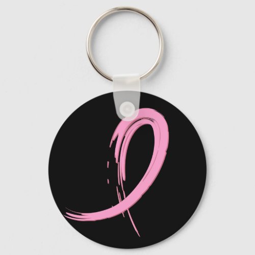 Breast Cancers Pink Ribbon A4 Keychain