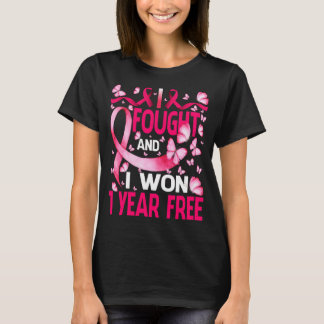 Breast Cancerversary 1 Year Breast Cancer T-Shirt