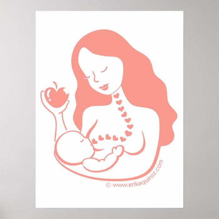 Breast Feeding Mother and Child Print