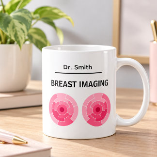 BREAST IMAGING Team Editable Text Custom Coffee Mug