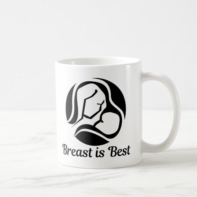 Breast is Best Lactation Consultant Breastfeeding Coffee Mug (Right)