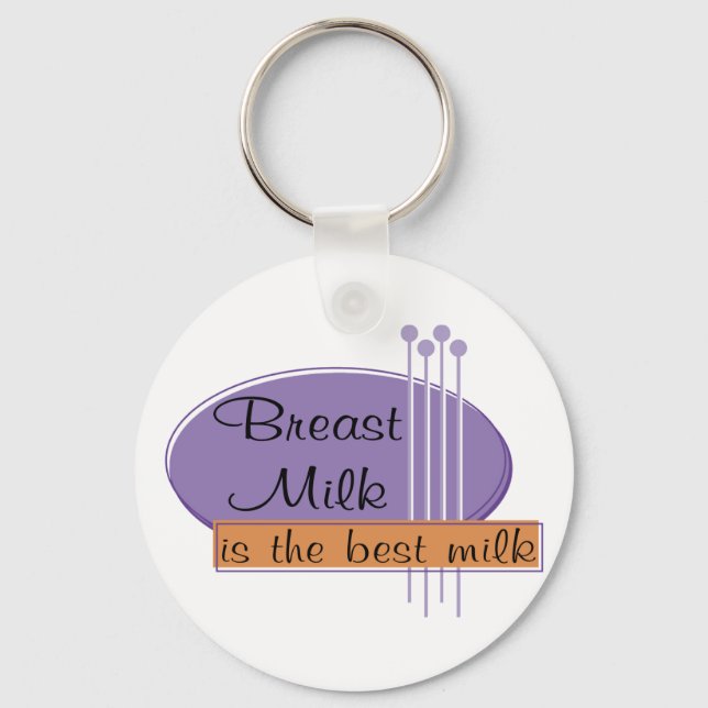Breast Milk Is The Best Milk Keychain (Front)