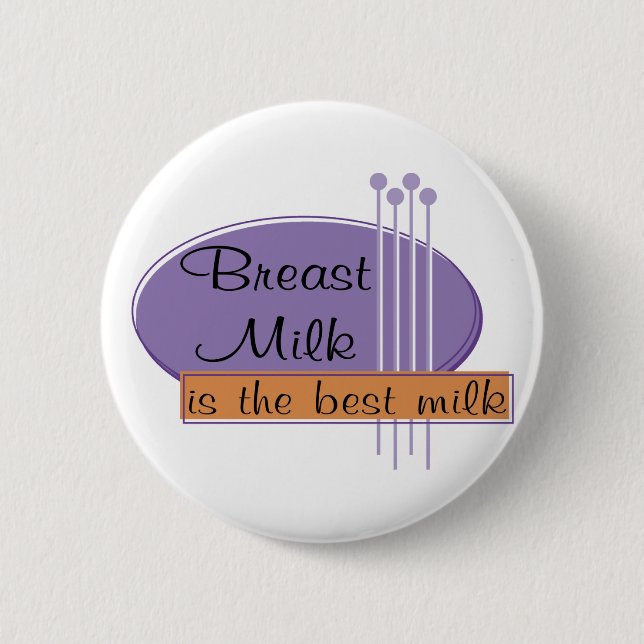 Breast Milk Is The Best Milk Pinback Button (Front)
