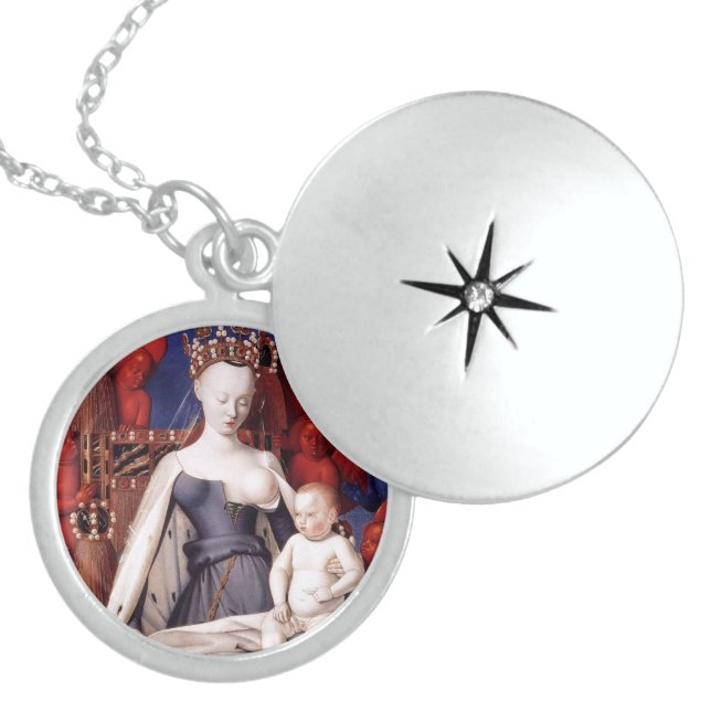 BREAST OF MARY STERLING SILVER NECKLACE (Front)