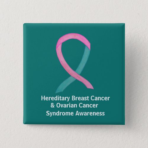 Breast  Ovarian Cancer Syndrome Awareness Pins