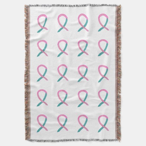 Breast  Ovarian Cancer Syndrome Ribbon Blanket