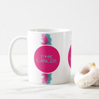 Breast/Ovarian F***K CANCER Coffee Mug