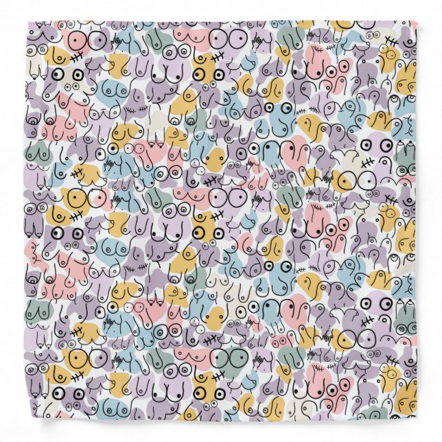 breast pastel fun bandana (Front)
