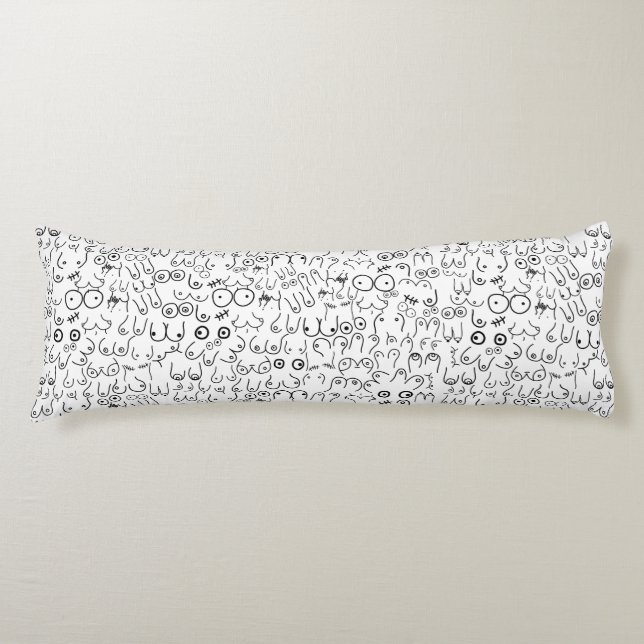 breast pattern body pillow (Front)