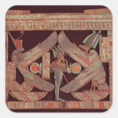 Breast plate depicting Osiris god of Square Sticker