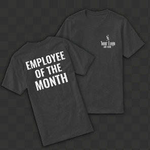 Breast Pocket Logo Employee of the Month Back T-Shirt