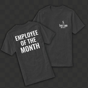 Breast Pocket Logo Employee of the Month Back T-Shirt