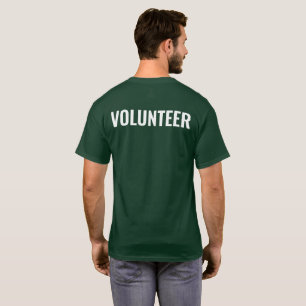 Breast Pocket Logo Volunteer Back T-Shirt
