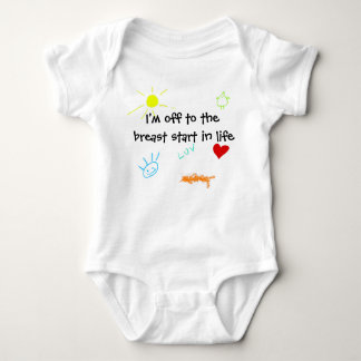 Breast Start Baby Bodysuit