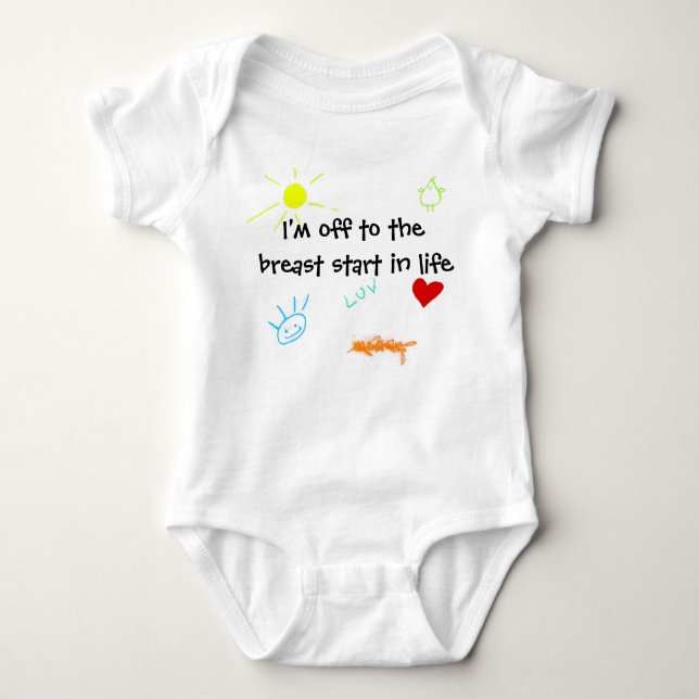 Breast Start Baby Bodysuit (Front)