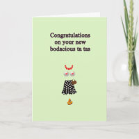 Breast Surgery Congratulations, Funny Cartoon Art