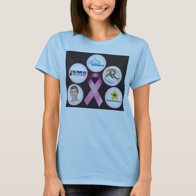 BreastCancerWalk_front_black T-Shirt (Front)