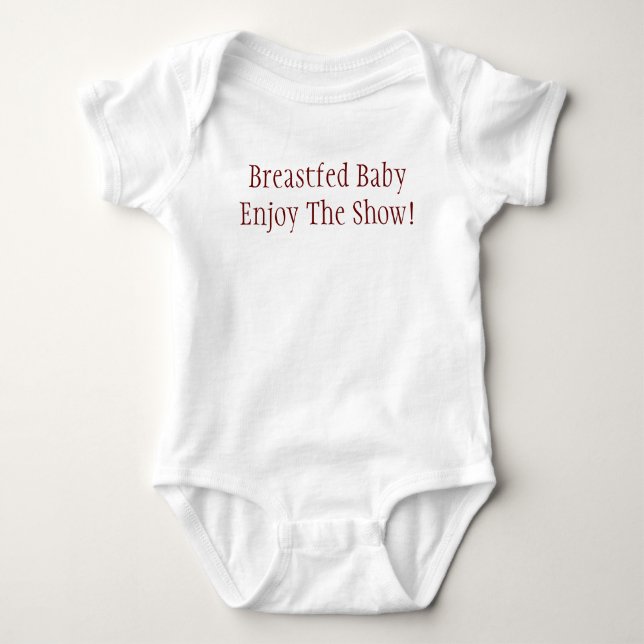 Breastfed BabyEnjoy The Show! Baby Bodysuit (Front)