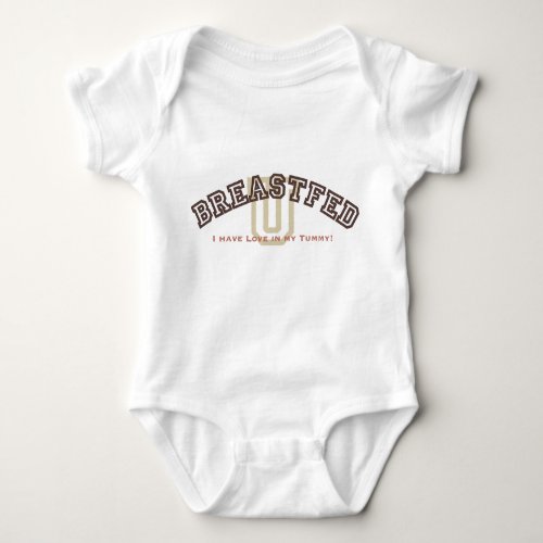 Breastfed University Baby Bodysuit